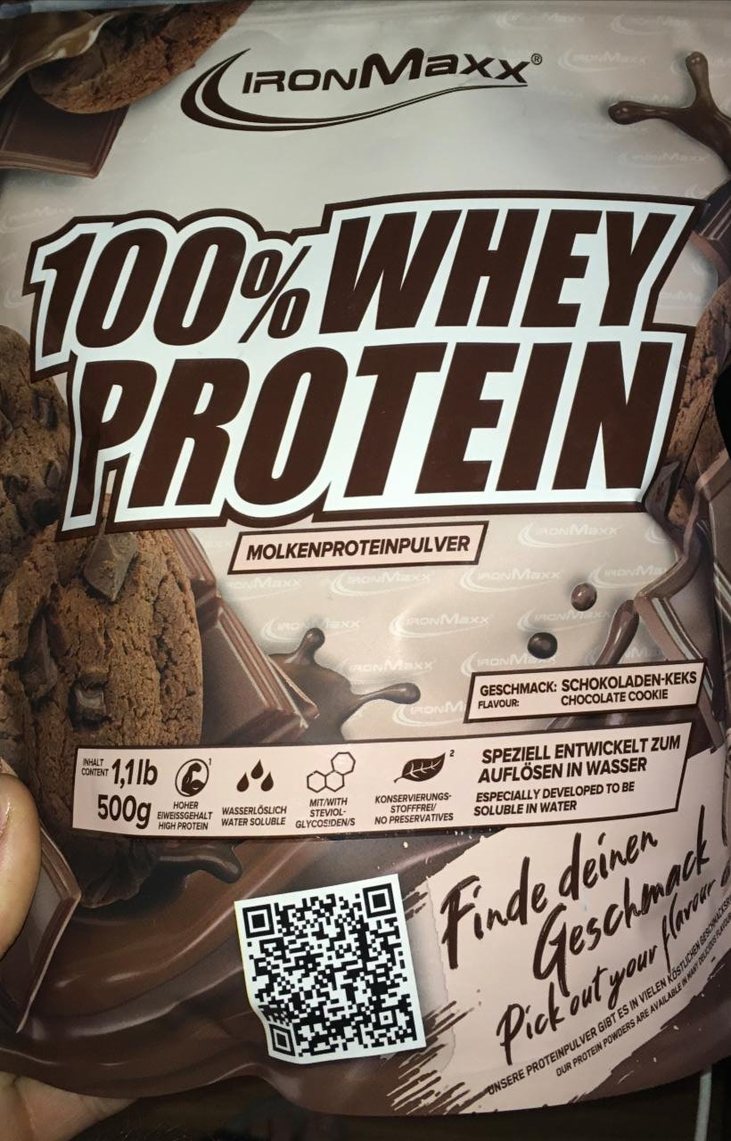 Фото - Протеїн 100% Whey Protein Chocolate Cookie IronMaxx