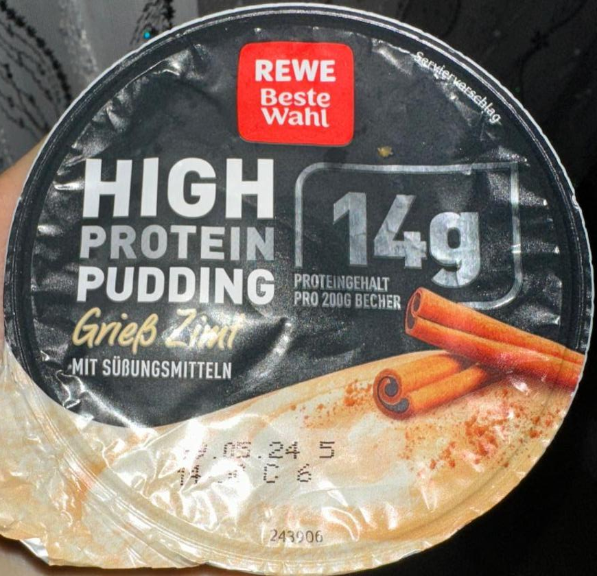 Фото - High Protein Pudding Grieß Zimt Rewe Beste Wahl