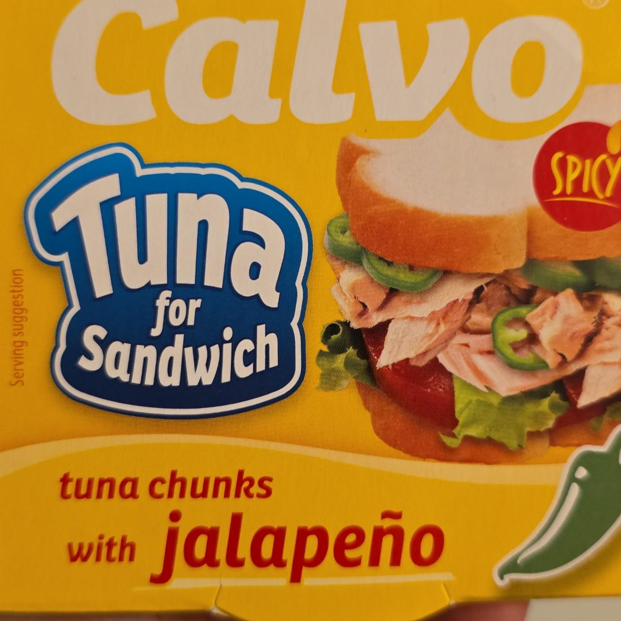 Фото - Tuna for Sandwich tuna chunks with jalapeno Calvo