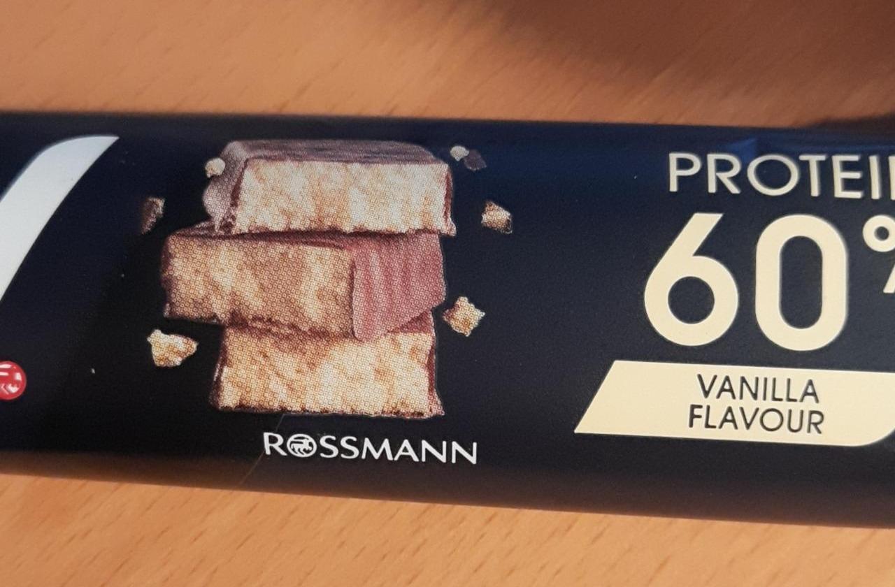 Фото - Батончик протеїновий 60% Protein Bar Vanilla Flavour Rossmann