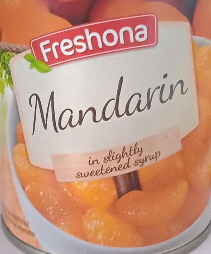 Фото - Mandarin in slightly sweetened syrup Freshona