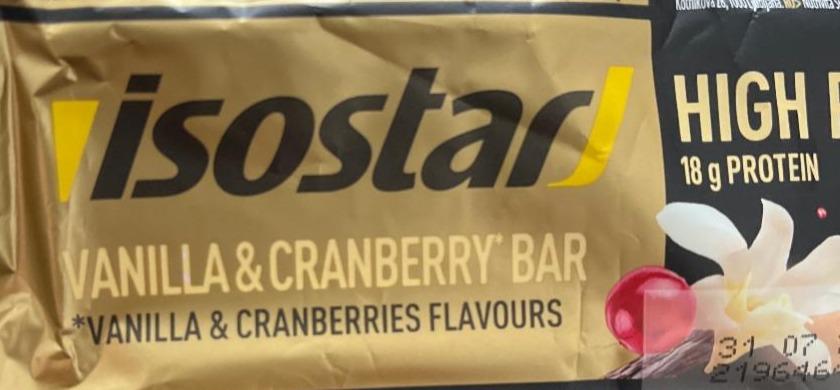 Фото - High protein vanilla & cranberry bar Isostatique