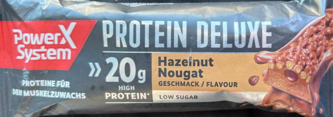 Фото - Батончик протеїновий Protein Deluxe Hazelnut Nougat Power System