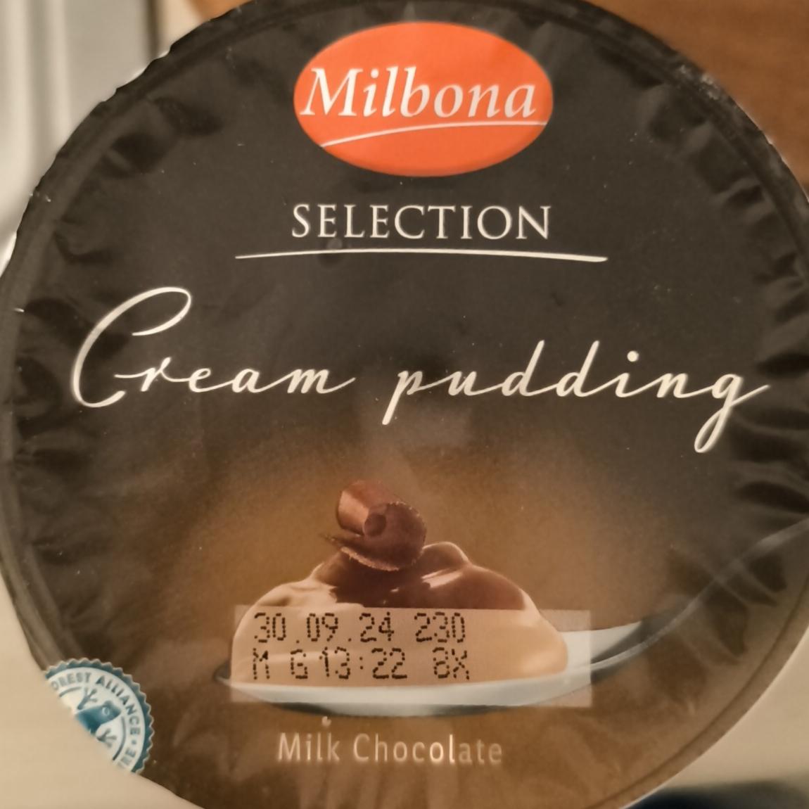 Фото - Cream pudding milk Chocolate Milbona