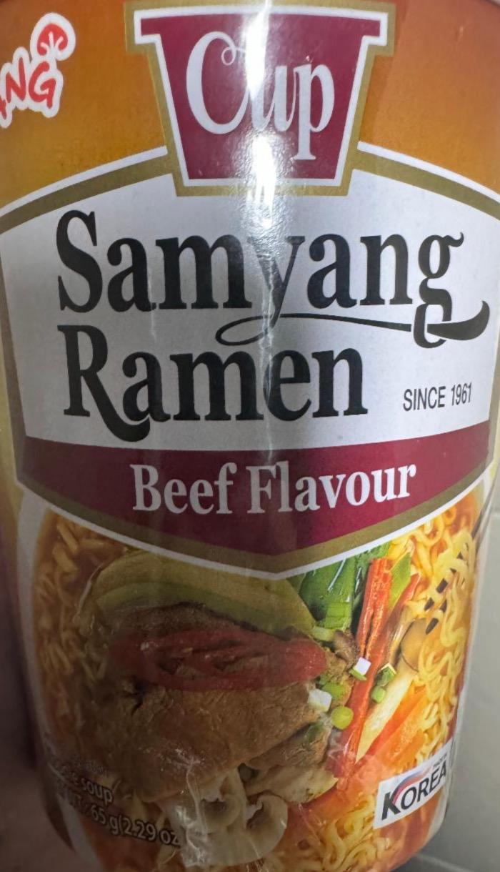 Фото - Ramen cup beef flavour Samuyang