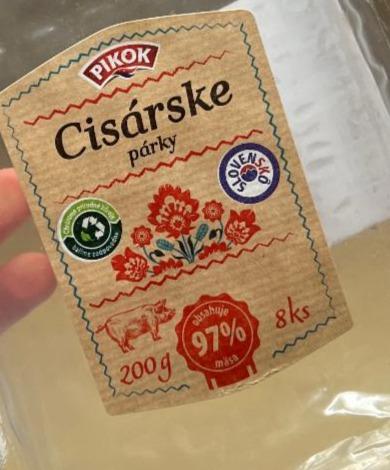 Фото - Cisárske párky 97% mäsa Pikok