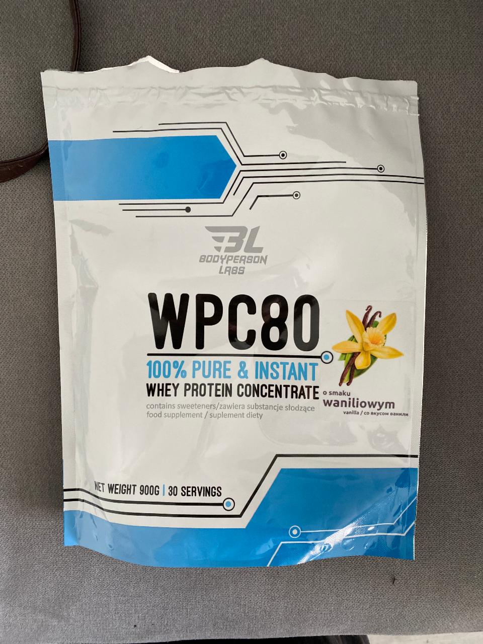 Фото - Protein o smaku waniliowym Whey Concentrate WPC80 Bodyperson Labs