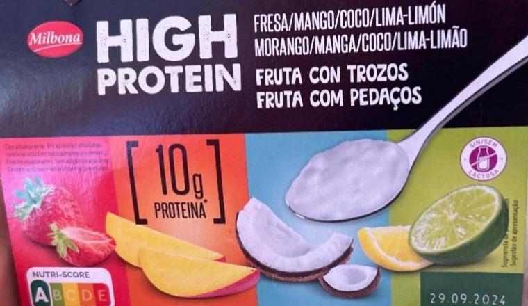 Фото - Yogurt high protein fruta con trozos Milbona