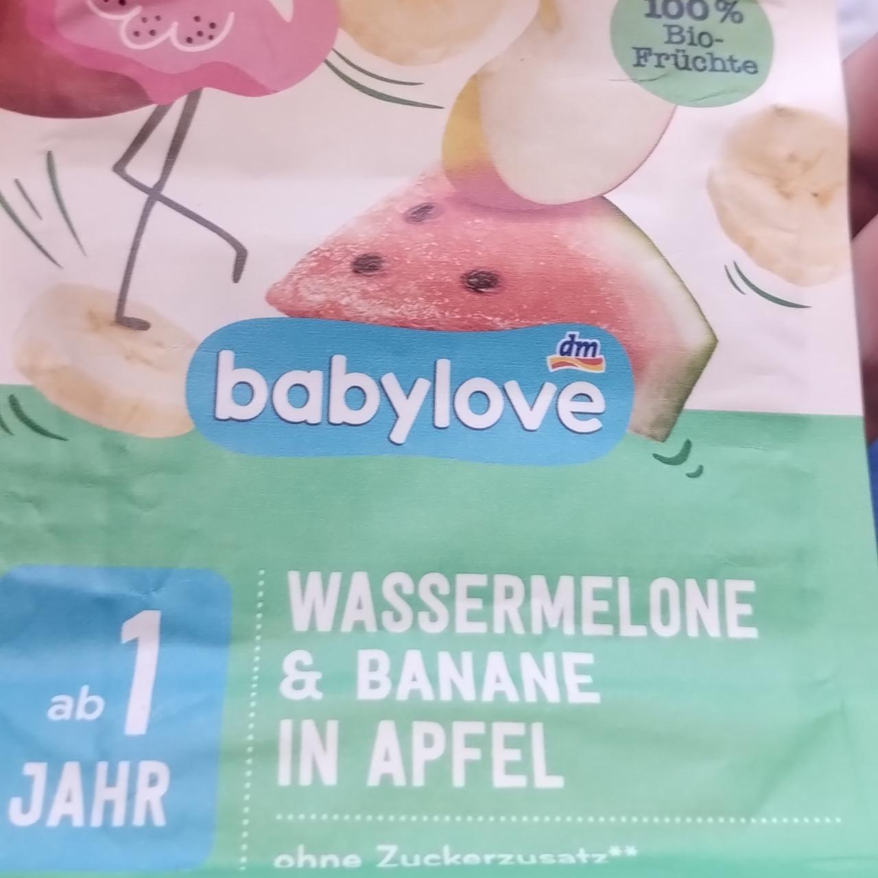 Фото - Bio wassermelone & banane in apfel ab 1 jahr Babylove