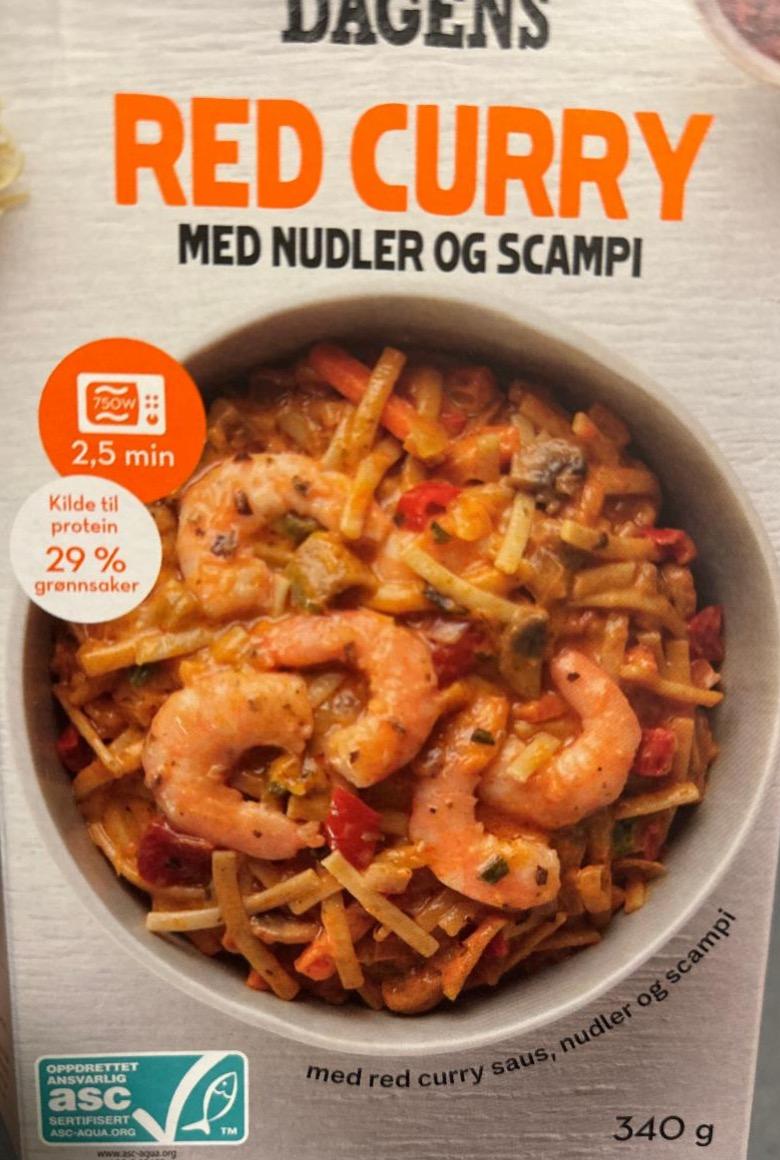 Фото - \red curry med nudler og scampi Coop