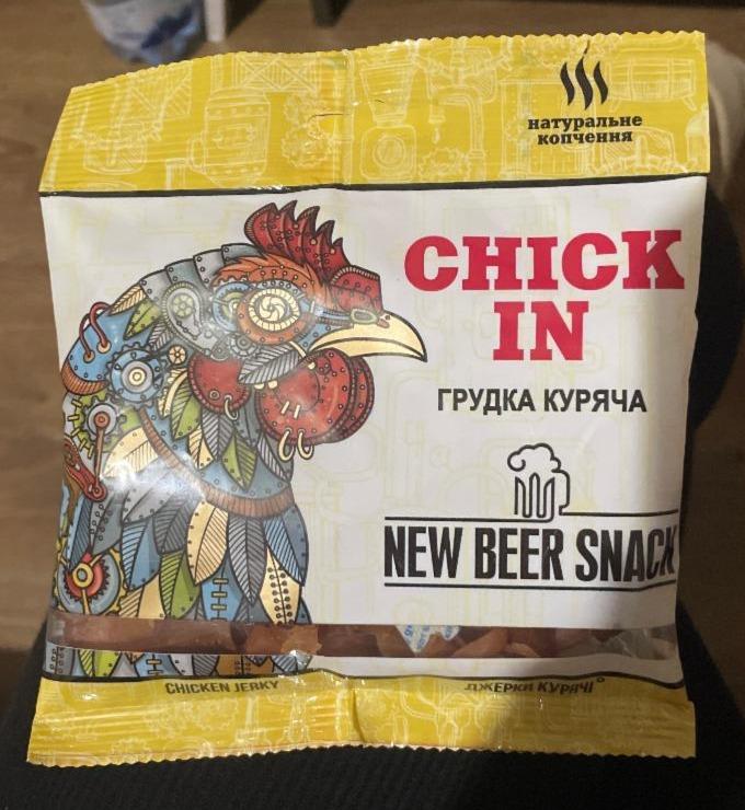 Фото - Джерки курячі Грудка куряча Chick In New Beer Snack