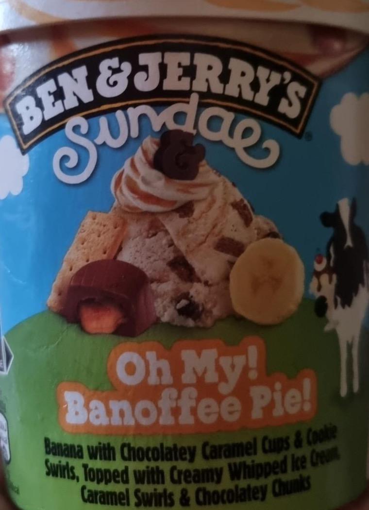 Фото - Sundae banoffee pie banana with chocolatey caramel cups Ben & Jerry's