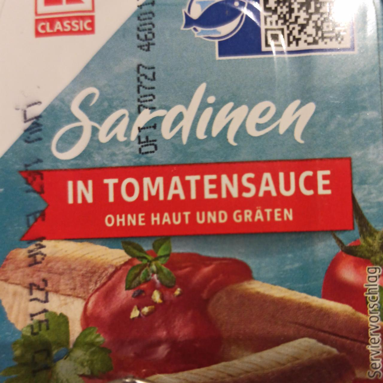 Фото - Sardinen in tomatensauce K-Classic