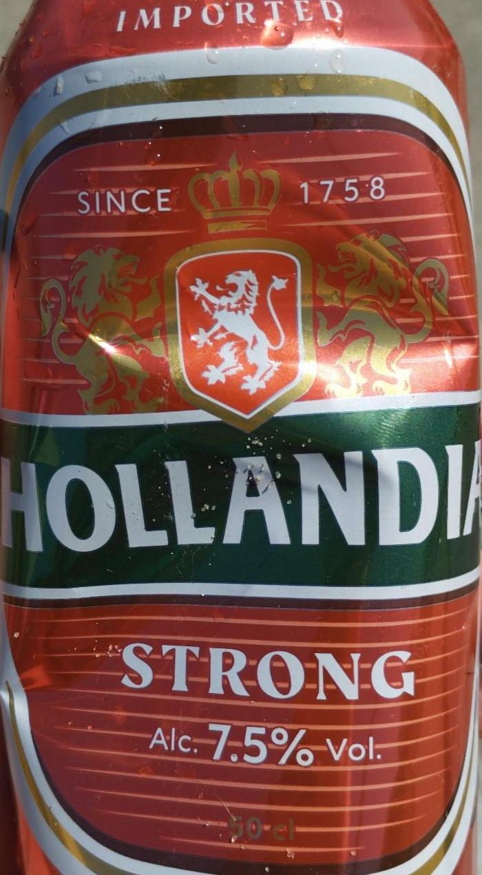 Фото - Пиво Hollandia Strong світло фільтроване 7.5% Hollandia