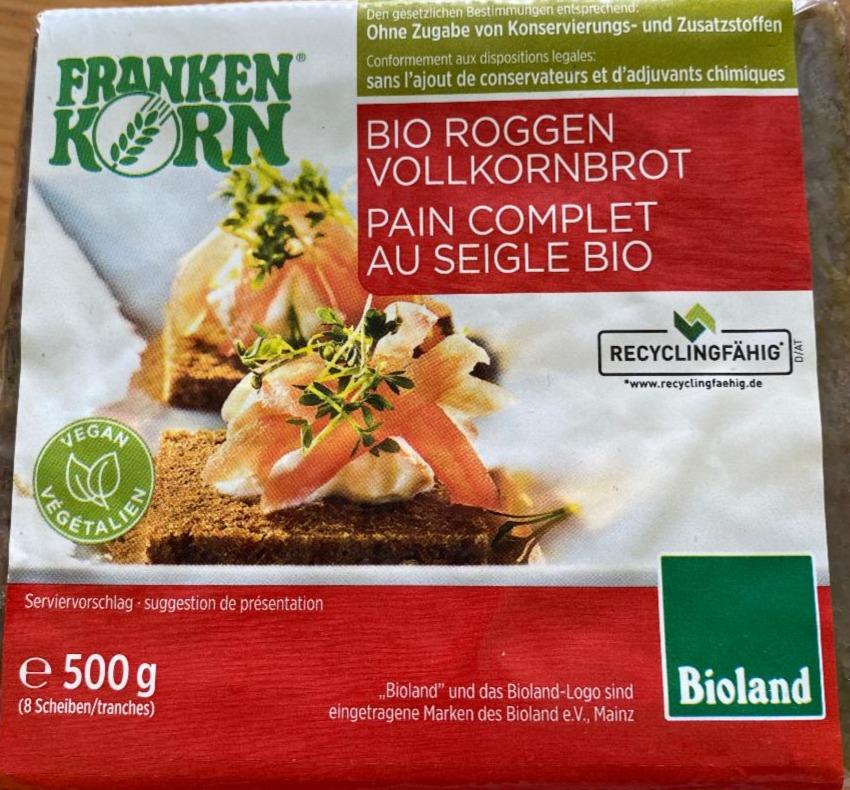 Фото - Bio Roggen Vollkornbrot Franken Korn