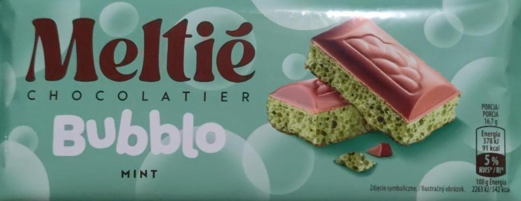 Фото - Chocolatier bubblo mint Meltie