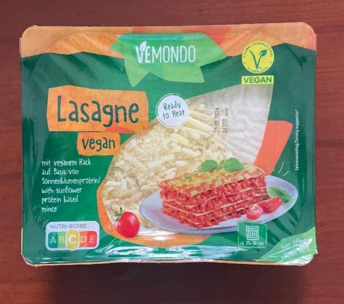 Фото - Lasagne Vegan Vemondo