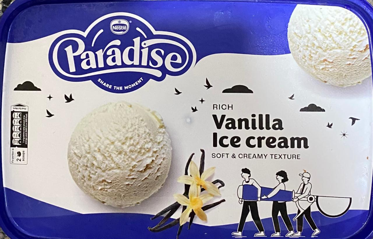 Фото - Морозиво Vanilla Ice Cream Paradise Nestlé