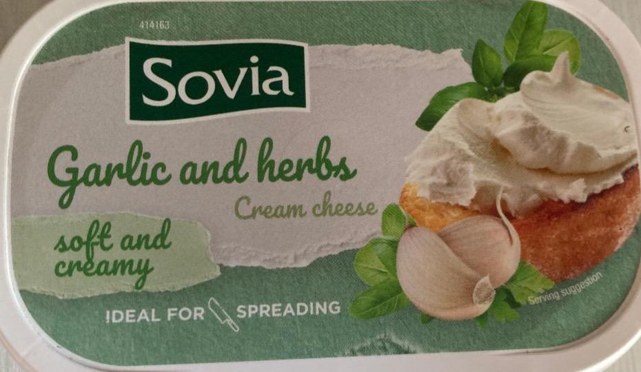 Фото - Garlic and herbs cream cheese soft and creamy Sovia