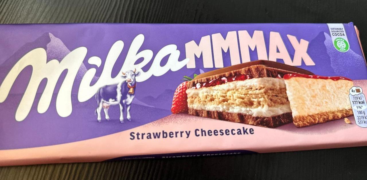 Фото - Шоколад молочний Strawberry Cheesecake Milka