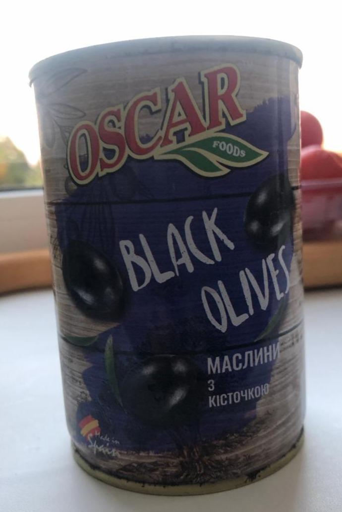 Фото - Маслини з кісточкою Black Olives Oscar