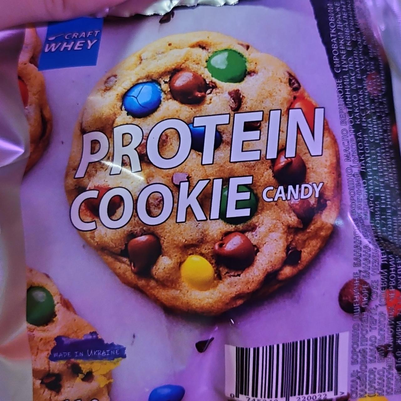 Фото - Печиво протеїнове Protein Cookie Candy Craft Whey