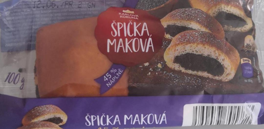 Фото - Špička s náplní makovou jemne pecivo s náplní makovou Karlova Koruna