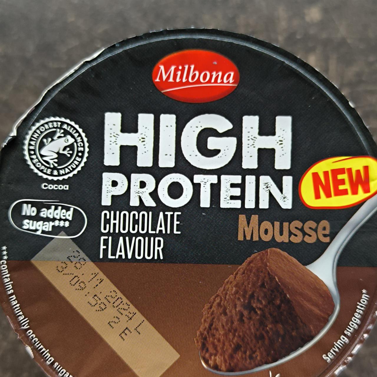 Фото - High protein Chocolate flavour Mousse Milbona