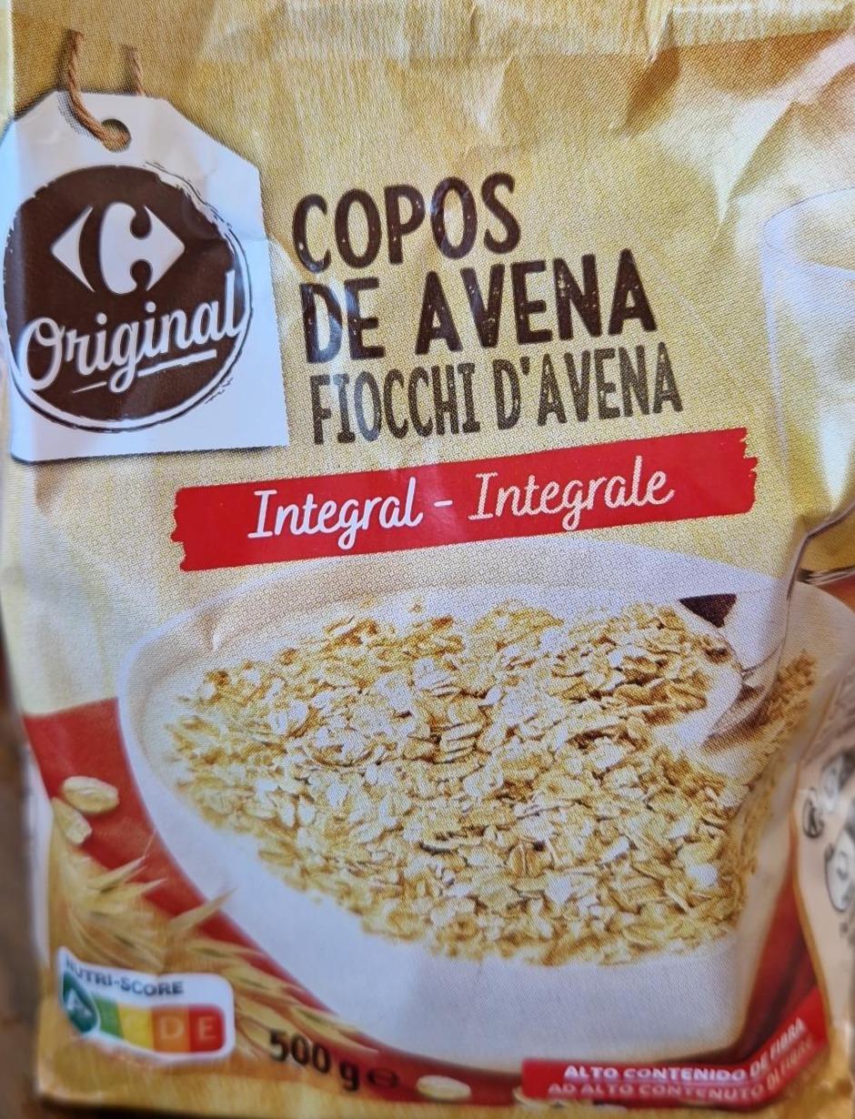 Фото - Copos de avena Fiocchi d'avena Integral Carrefour Original