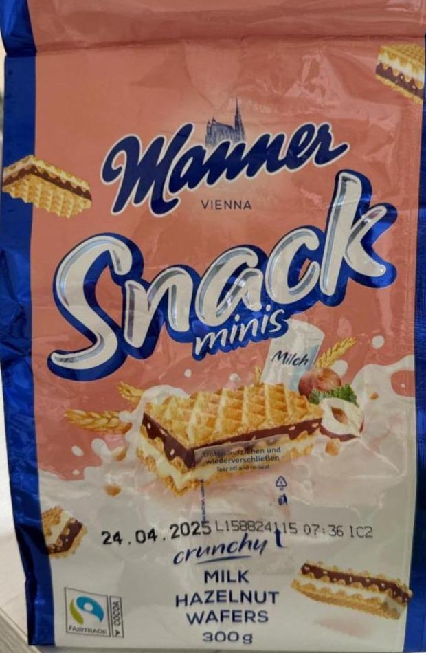 Фото - Snack Minis Milk Hazelnut Manner