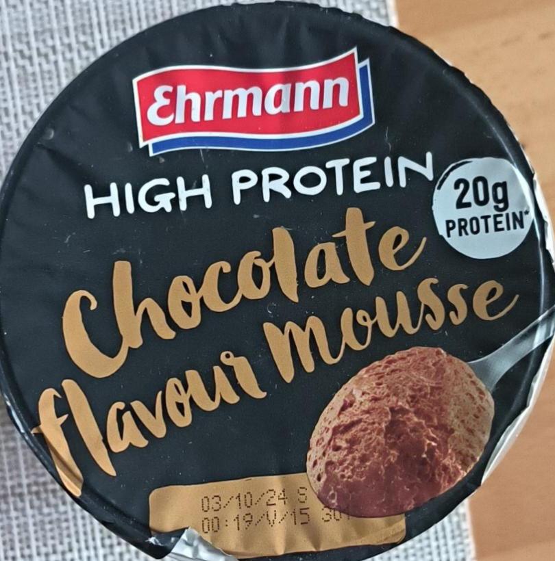 Фото - High protein chocolate flavour mousse Ehrmann