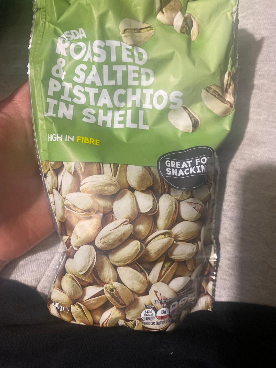 Фото - Roasted & salted pistachios in shell Asda