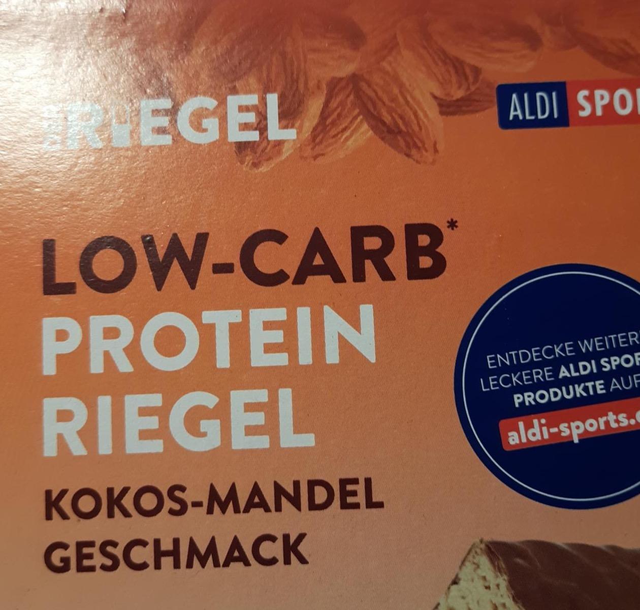 Фото - Low-carb protein riegel kokos mandel geschmack Aldi Sports