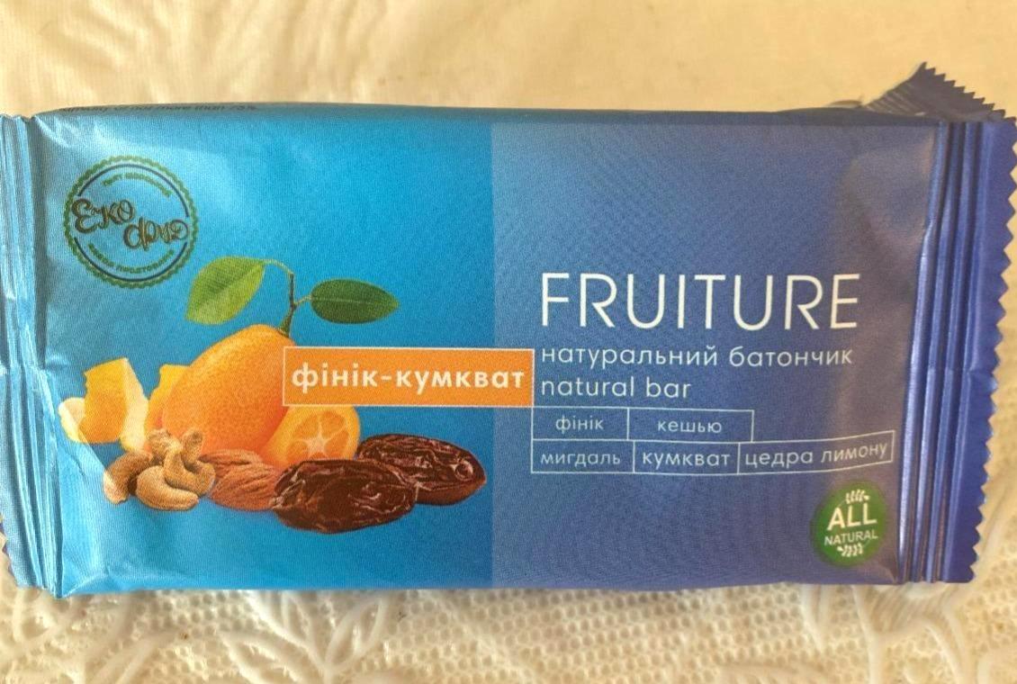 Фото - Батончик фінік-кумкват Fruiture Еко-Фуд