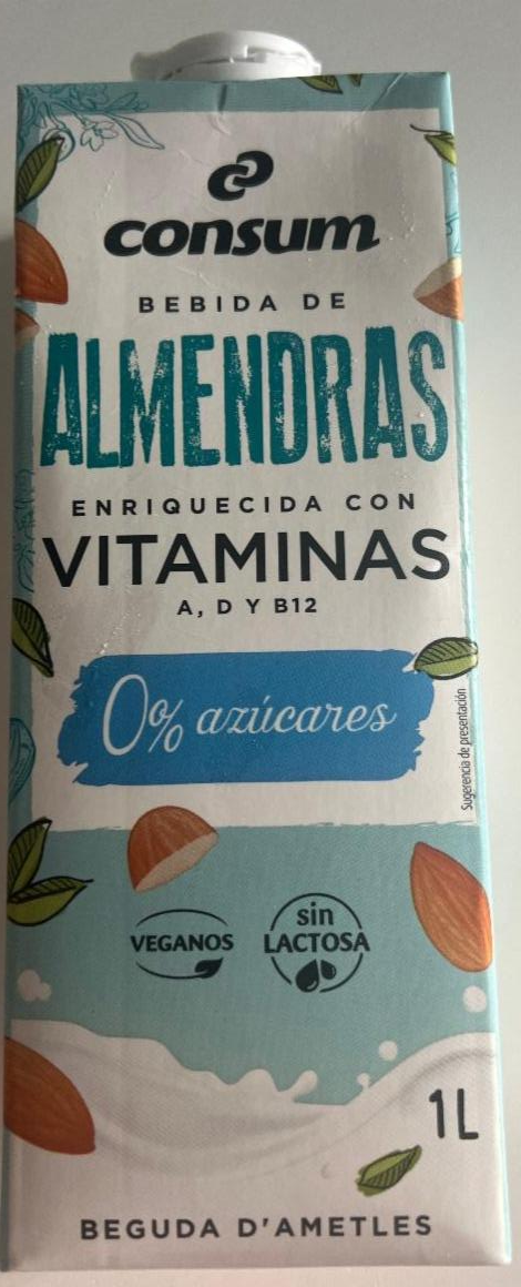 Фото - Bebida de almendras sin azúcares Consum