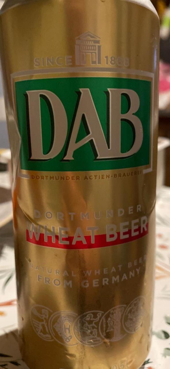 Фото - Пиво 4.8% світле нефільтроване пастеризоване Wheat Beer Dab