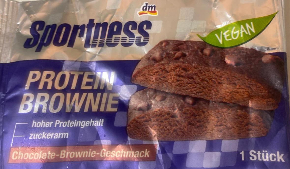 Фото - Protein Brownie Chocolate Brownie Geschmack vegan Sportness