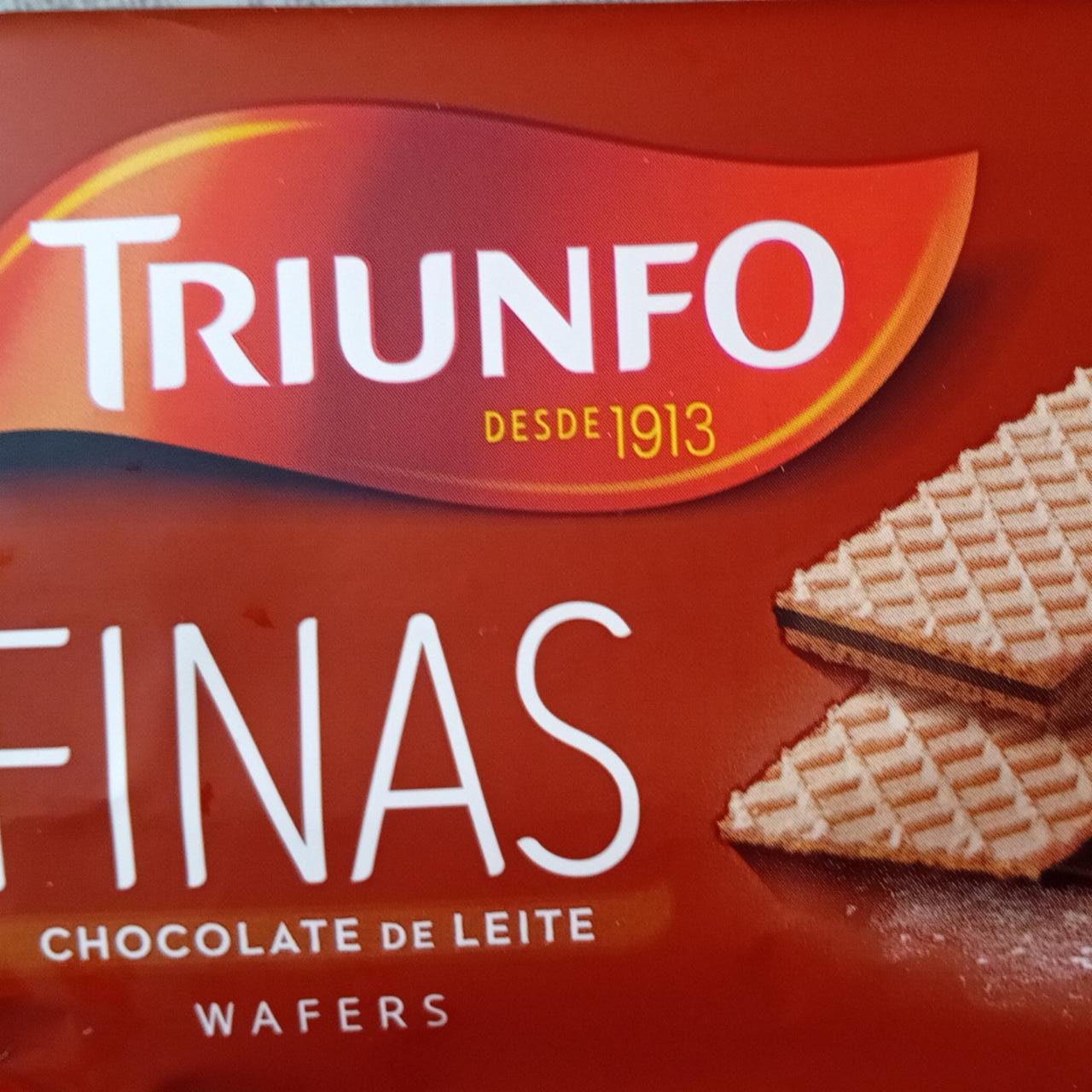 Фото - Finas Chocolate de Leite Wafers Triunfo