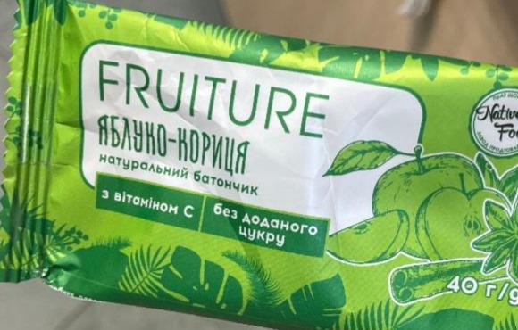 Фото - Батончик натуральний яблуко-кориця без доданого цукру Fruiture