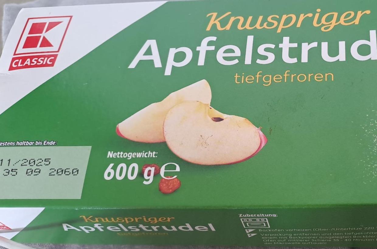 Фото - Knuspriger apfelstrudel tiefgefroren K-Classic