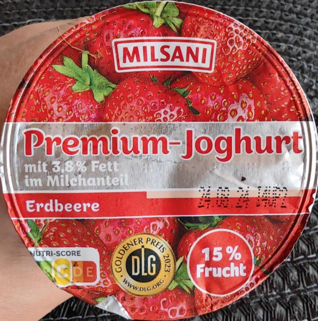 Фото - Premium Joghurt Erdbeere Milsani