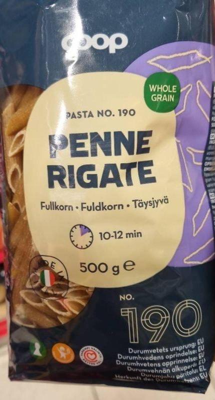 Фото - Penne Rigate Fullkorn Coop