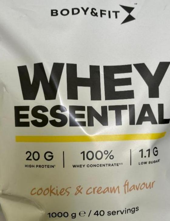 Фото - Whey essential protein cookies&cream Body&fit