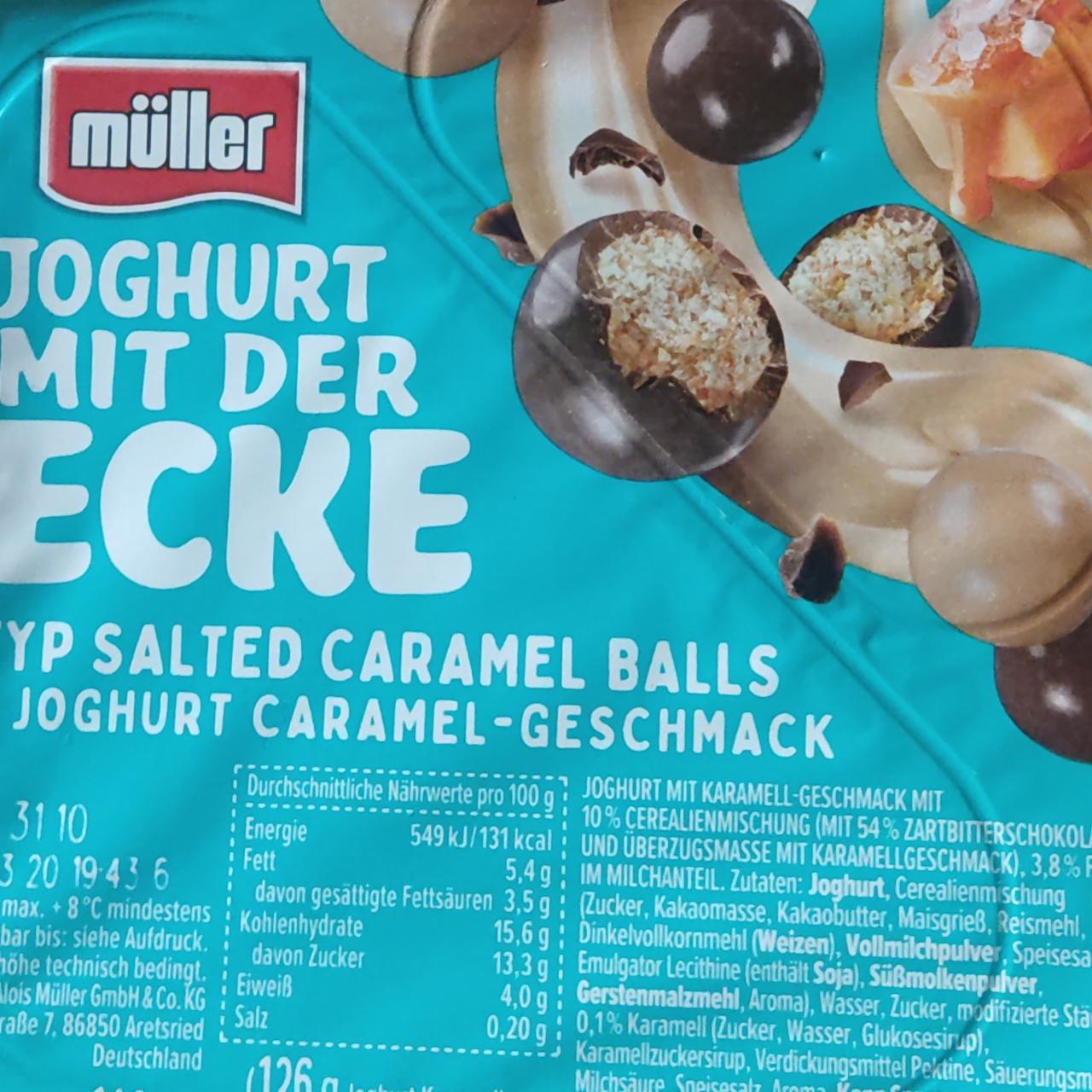 Фото - Joghurt mit der ecke schoko balls Müller