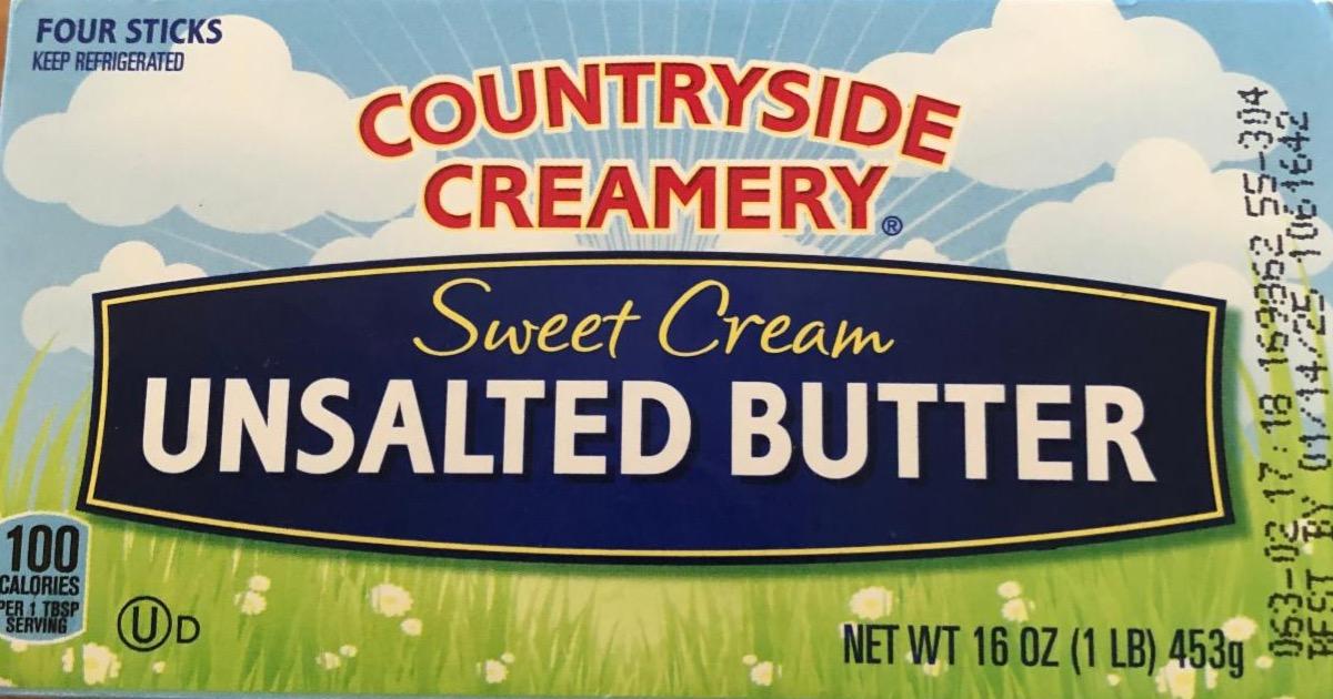 Фото - Unsalted butter sweet cream Aldi