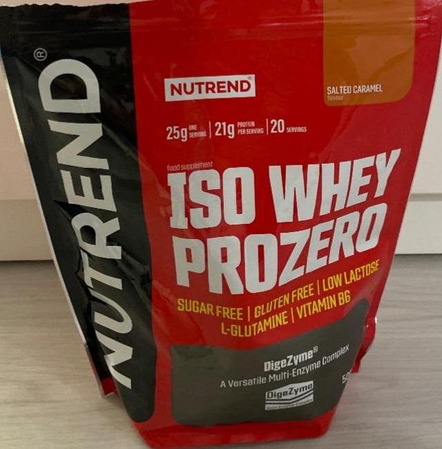 Фото - Протеїн Iso Whey Prozero Солона карамель Nutrend