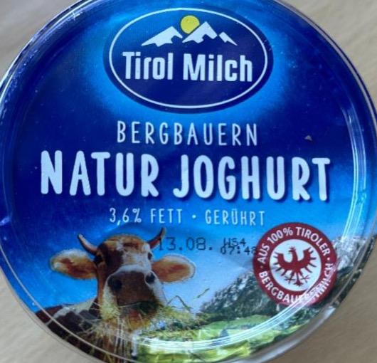 Фото - Bergbauern natur joghurt 3,6% fett Tirol Milch