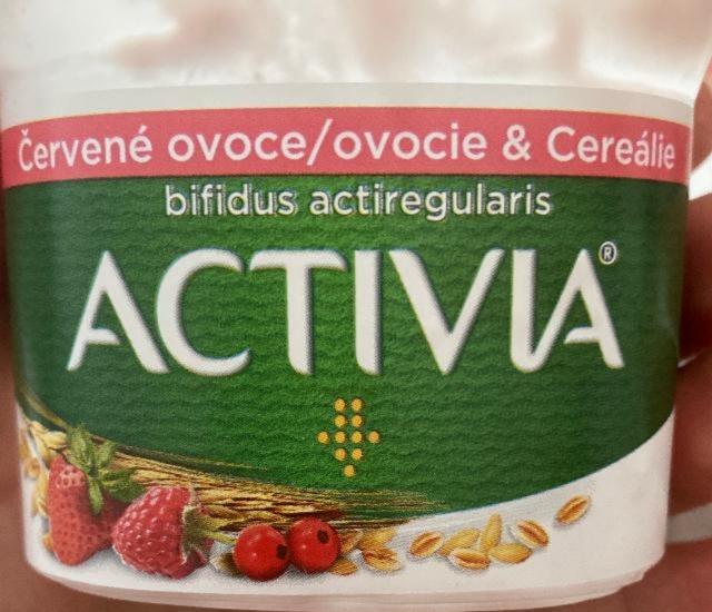 Фото - Yogurt red fruit cereal Activia