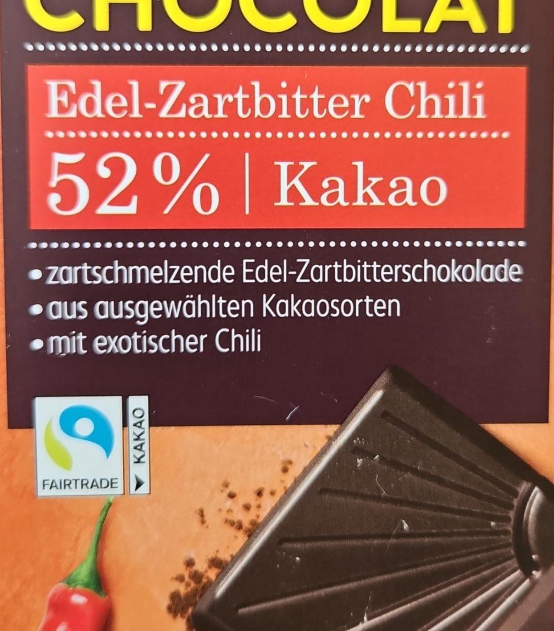 Фото - Chocolat edel-zarbitter chili 52% kakao K-Favourites