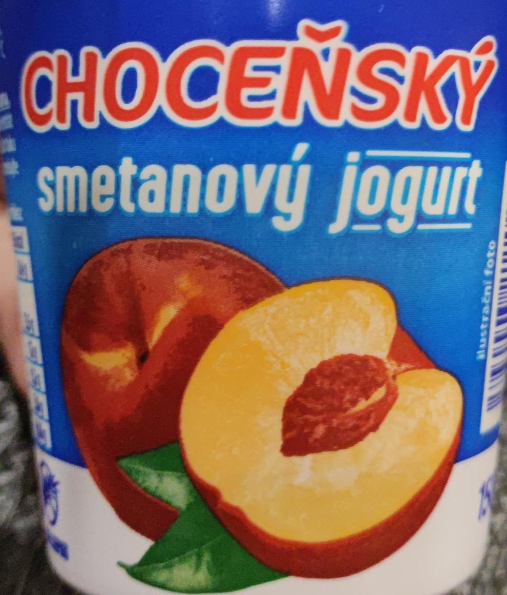 Фото - Choceňský smetanový jogurt broskev Choceňská mlékárna